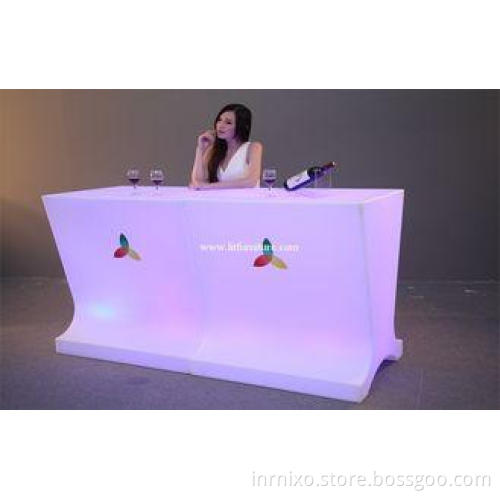 Outdoor / Indoor Glowing LED bar counter , illuminated Bar